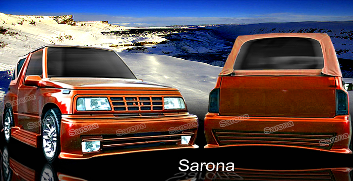 Custom Suzuki Sidekick Body Kit  SUV/SAV/Crossover (1989 - 1994) - $1350.00 (Manufacturer Sarona, Part #SZ-001-KT)